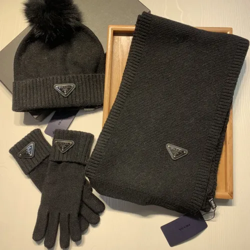 Cheap Prada Hat and Scarf and Glove Set #1413074, $$76.00 USD On Prada Hat and Scarf and Glove Set