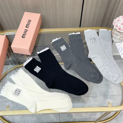 Replica MIU MIU Socks #1413138 $38.00 USD for Wholesale