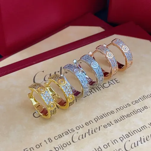 Replica Cartier Earrings For Women #1413170 $25.00 USD for Wholesale