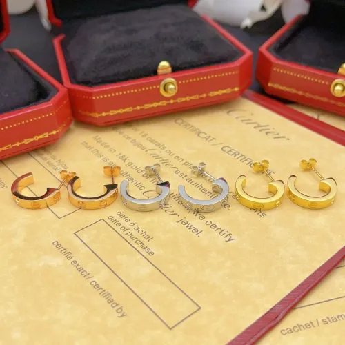 Replica Cartier Earrings For Women #1413179 $29.00 USD for Wholesale