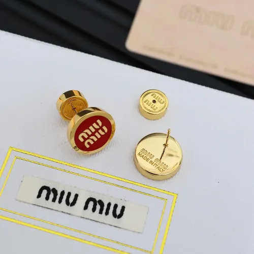 Replica MIU MIU Earrings For Women #1413469 $27.00 USD for Wholesale