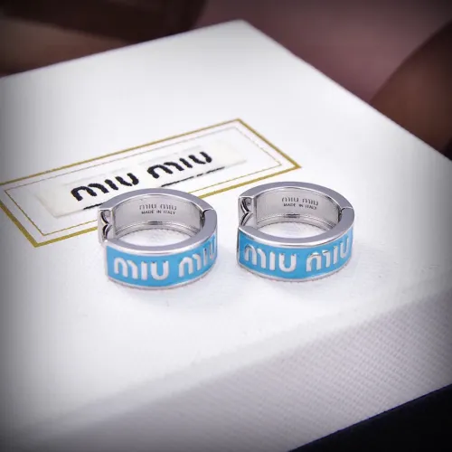 Replica MIU MIU Earrings For Women #1413545 $25.00 USD for Wholesale