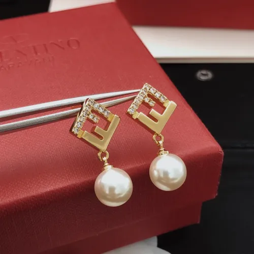 Replica Fendi Earrings For Women #1413587 $25.00 USD for Wholesale