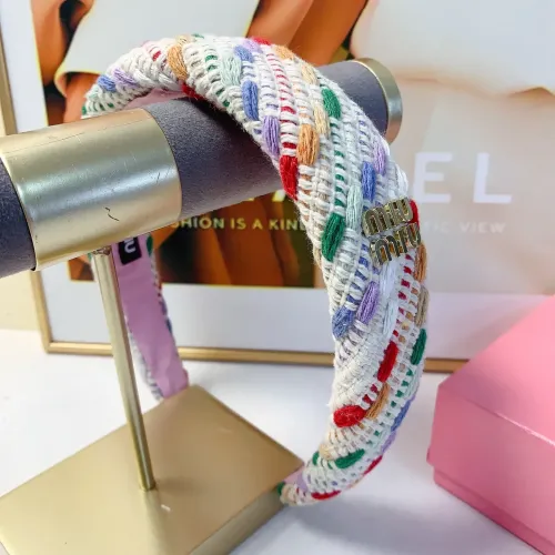 Replica MIU MIU Headband For Women #1413724 $25.00 USD for Wholesale