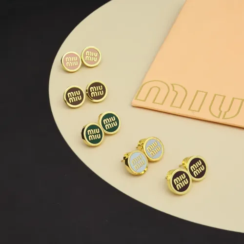 Replica MIU MIU Earrings For Women #1414500 $27.00 USD for Wholesale