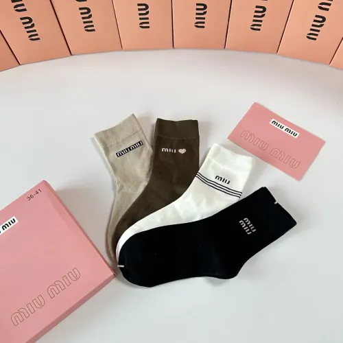 Replica MIU MIU Socks #1414851 $29.00 USD for Wholesale