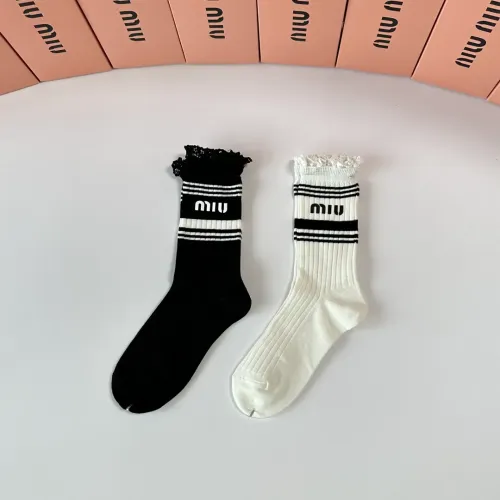 Replica MIU MIU Socks #1414868 $29.00 USD for Wholesale