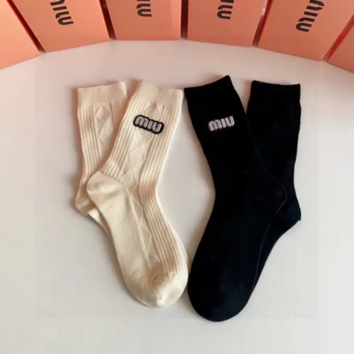 Replica MIU MIU Socks #1414886 $29.00 USD for Wholesale
