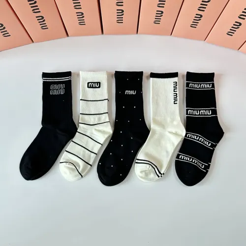 Replica MIU MIU Socks #1414889 $29.00 USD for Wholesale