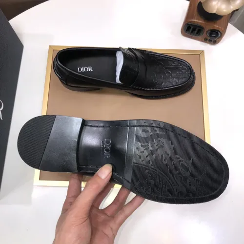Replica Christian Dior Leather Shoes For Men #1415800 $100.00 USD for Wholesale