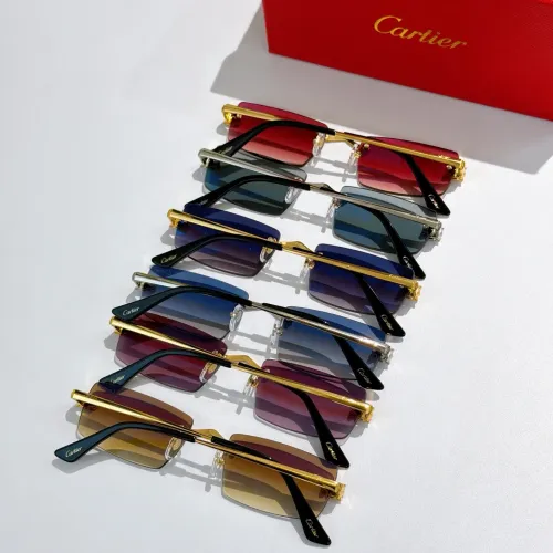 Replica Cartier AAA Quality Sunglassess #1415981 $60.00 USD for Wholesale