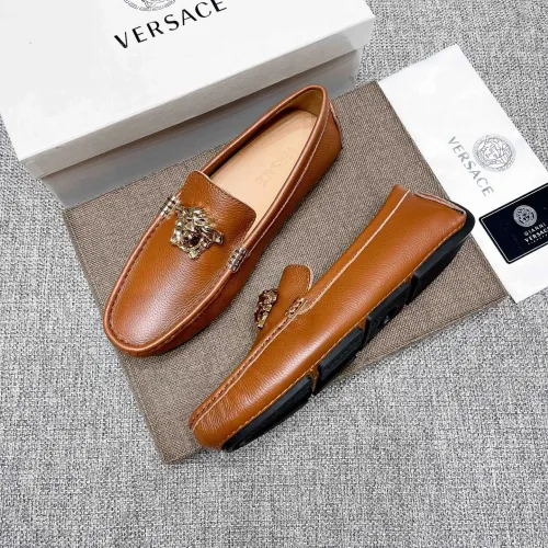 Cheap Versace Leather Shoes For Men #1416054, $$85.00 USD On Versace Leather Shoes