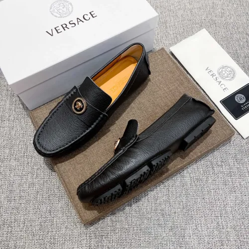 Cheap Versace Leather Shoes For Men #1416056, $$85.00 USD On Versace Leather Shoes