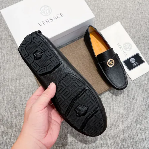Replica Versace Leather Shoes For Men #1416056 $85.00 USD for Wholesale