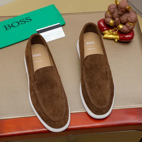 Replica Boss Leather Shoes For Men #1416086 $85.00 USD for Wholesale