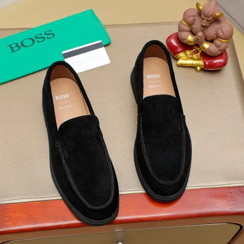 Replica Boss Leather Shoes For Men #1416089 $85.00 USD for Wholesale