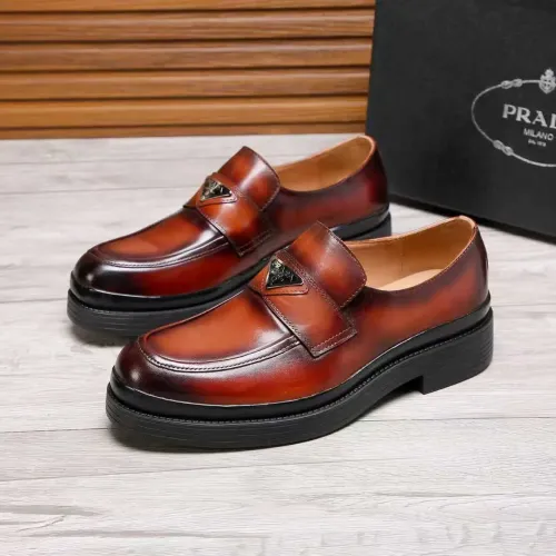 Cheap Prada Leather Shoes For Men #1416115, $$100.00 USD On Prada Leather Shoes