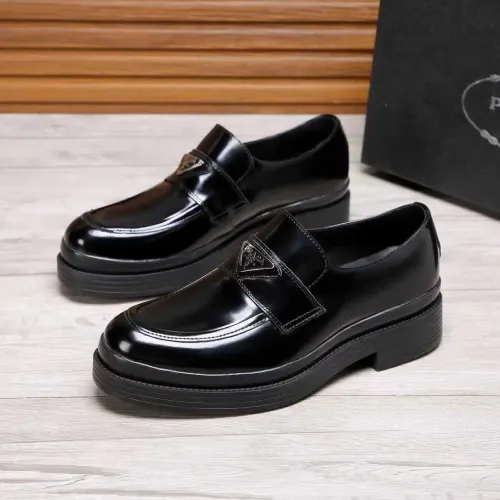 Cheap Prada Leather Shoes For Men #1416120, $$100.00 USD On Prada Leather Shoes