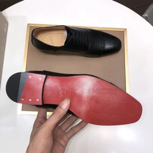 Replica Christian Louboutin Leather Shoes For Men #1416165 $112.00 USD for Wholesale
