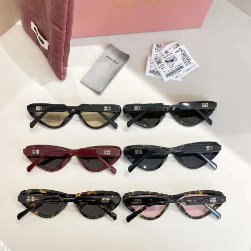 Replica MIU MIU AAA Quality Sunglasses #1416286 $60.00 USD for Wholesale