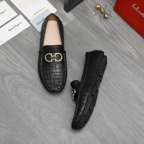 Cheap Salvatore Ferragamo Leather Shoes For Men #1416442, $$76.00 USD On Salvatore Ferragamo Leather Shoes