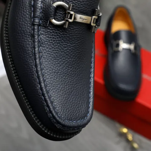 Replica Salvatore Ferragamo Leather Shoes For Men #1416443 $98.00 USD for Wholesale