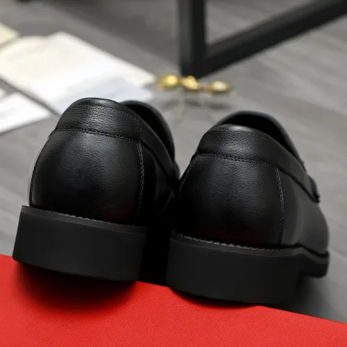 Replica Salvatore Ferragamo Leather Shoes For Men #1416448 $98.00 USD for Wholesale