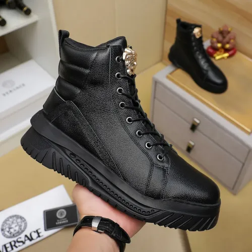 Replica Versace High Tops Shoes For Men #1416496 $85.00 USD for Wholesale