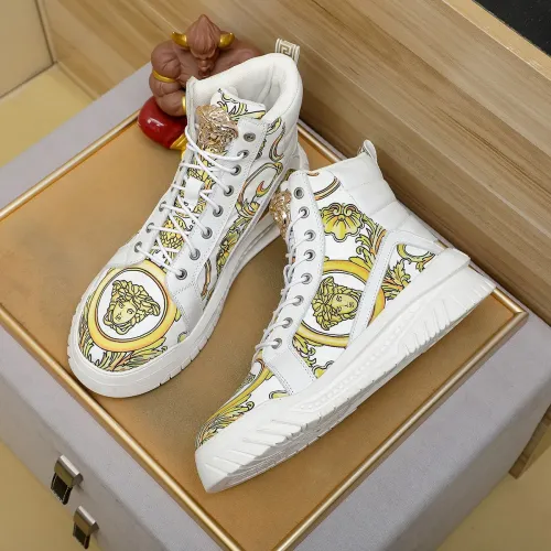 Replica Versace High Tops Shoes For Men #1416497 $85.00 USD for Wholesale
