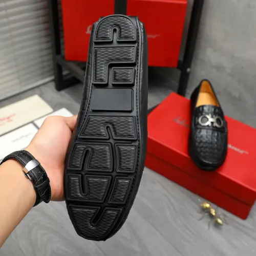 Replica Salvatore Ferragamo Leather Shoes For Men #1416524 $76.00 USD for Wholesale