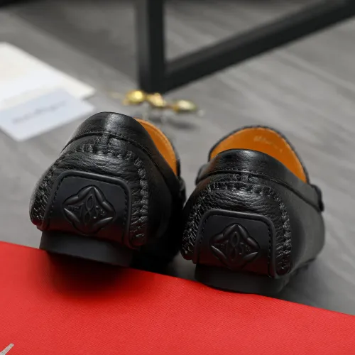 Replica Salvatore Ferragamo Leather Shoes For Men #1416529 $76.00 USD for Wholesale