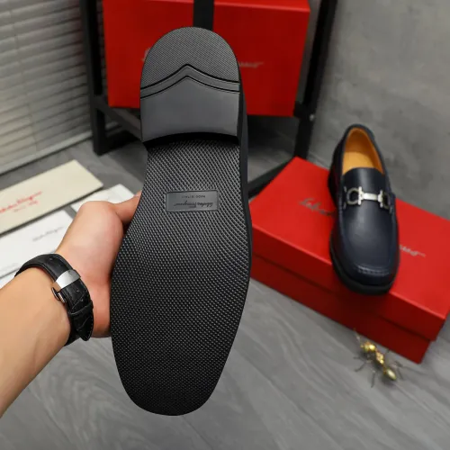 Replica Salvatore Ferragamo Leather Shoes For Men #1416532 $96.00 USD for Wholesale