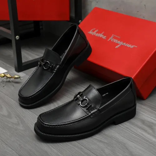 Cheap Salvatore Ferragamo Leather Shoes For Men #1416539, $$96.00 USD On Salvatore Ferragamo Leather Shoes