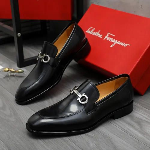 Cheap Salvatore Ferragamo Leather Shoes For Men #1416544, $$88.00 USD On Salvatore Ferragamo Leather Shoes