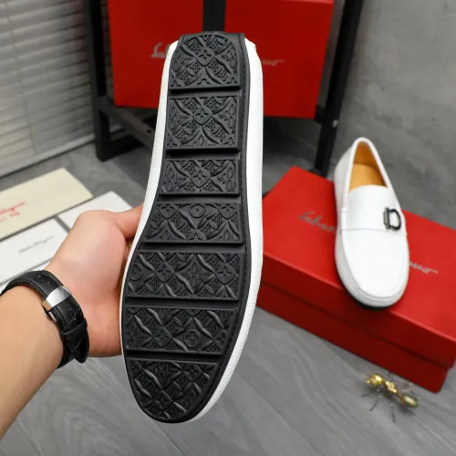 Replica Salvatore Ferragamo Leather Shoes For Men #1416548 $76.00 USD for Wholesale