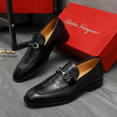 Cheap Salvatore Ferragamo Leather Shoes For Men #1416555, $$88.00 USD On Salvatore Ferragamo Leather Shoes