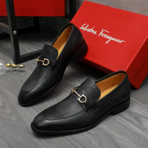 Cheap Salvatore Ferragamo Leather Shoes For Men #1416559, $$88.00 USD On Salvatore Ferragamo Leather Shoes