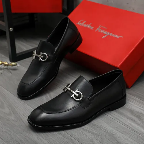 Cheap Salvatore Ferragamo Leather Shoes For Men #1416561, $$88.00 USD On Salvatore Ferragamo Leather Shoes