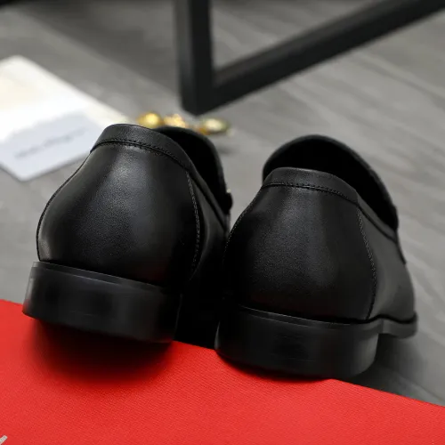 Replica Salvatore Ferragamo Leather Shoes For Men #1416561 $88.00 USD for Wholesale