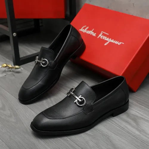 Cheap Salvatore Ferragamo Leather Shoes For Men #1416563, $$88.00 USD On Salvatore Ferragamo Leather Shoes
