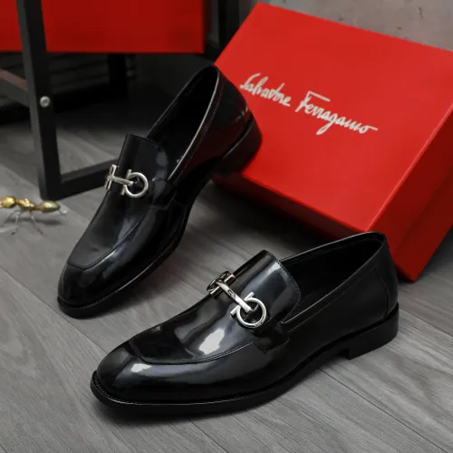 Cheap Salvatore Ferragamo Leather Shoes For Men #1416564, $$88.00 USD On Salvatore Ferragamo Leather Shoes