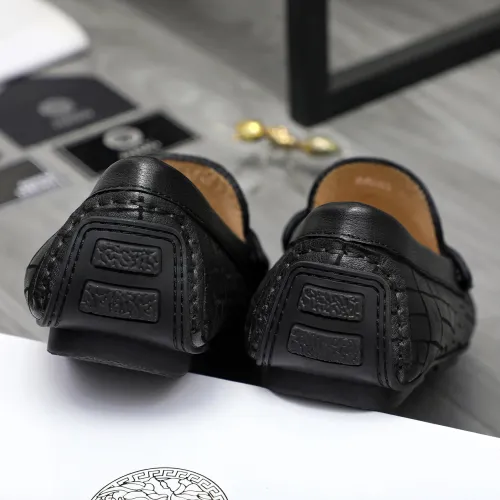 Replica Versace Leather Shoes For Men #1416939 $76.00 USD for Wholesale