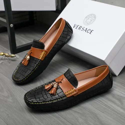 Cheap Versace Leather Shoes For Men #1416940, $$76.00 USD On Versace Leather Shoes