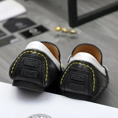 Replica Versace Leather Shoes For Men #1416941 $76.00 USD for Wholesale