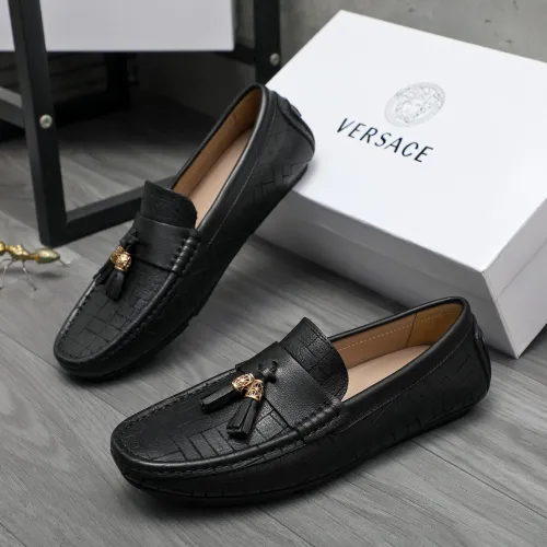 Cheap Versace Leather Shoes For Men #1416942, $$76.00 USD On Versace Leather Shoes