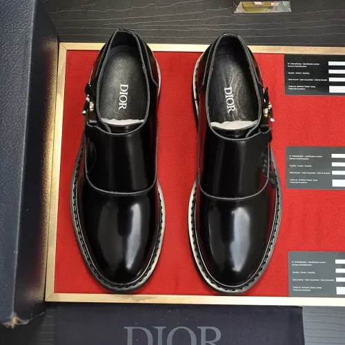 Replica Christian Dior Leather Shoes For Men #1417128 $105.00 USD for Wholesale