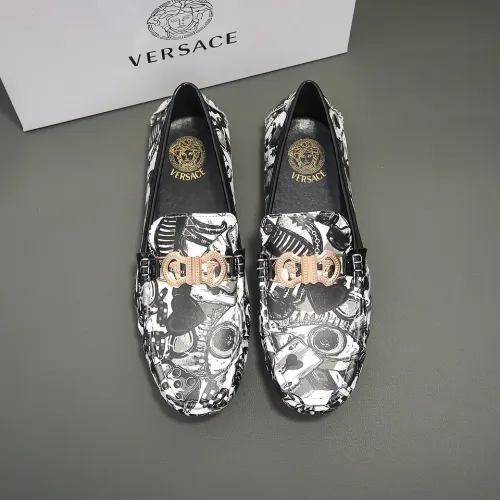 Cheap Versace Leather Shoes For Men #1417131, $$76.00 USD On Versace Leather Shoes