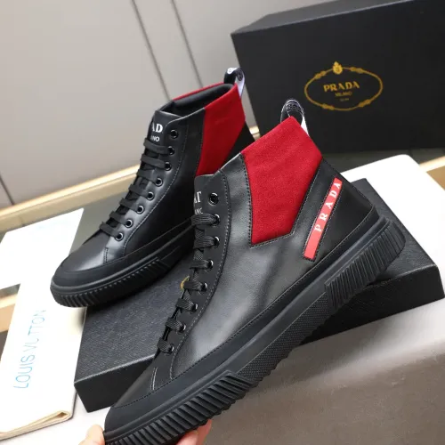 Replica Prada High Top Shoes For Men #1417145 $85.00 USD for Wholesale