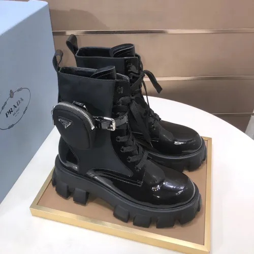 Replica Prada Boots For Women #1417159 $125.00 USD for Wholesale