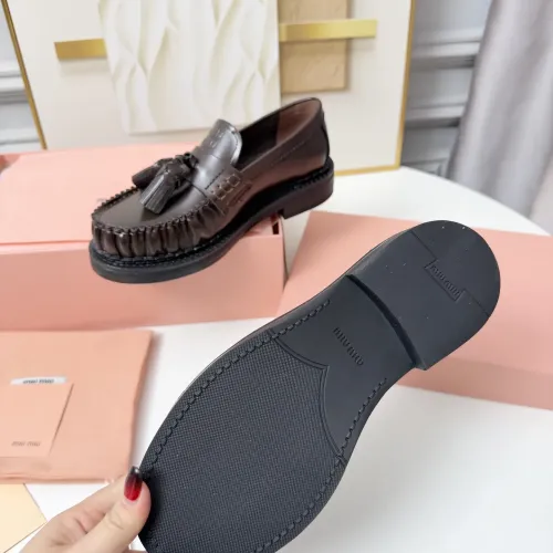 Replica MIU MIU Leather Shoes For Women #1417426 $108.00 USD for Wholesale